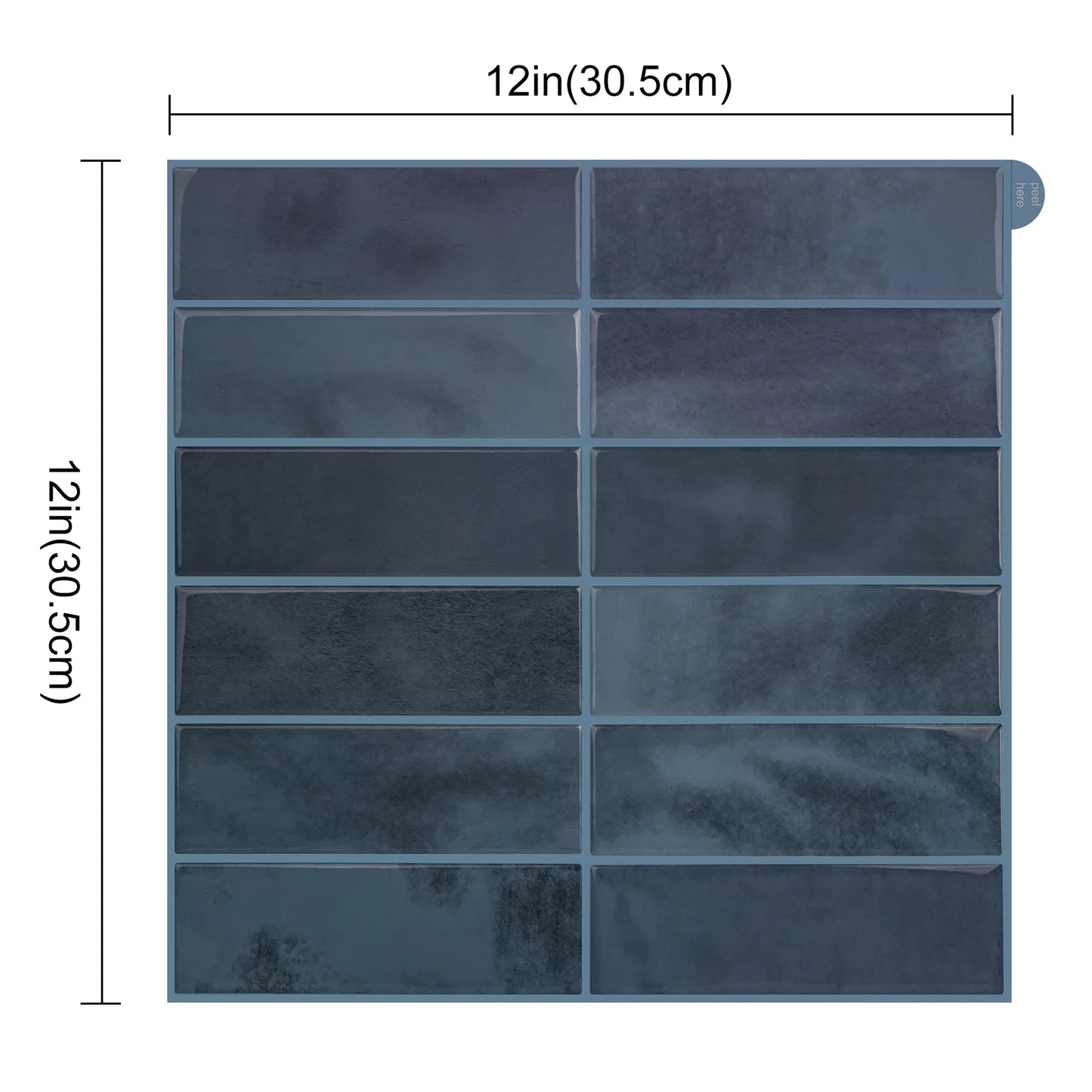 Peel & Stick 3D Wall Tiles (4-Pack)