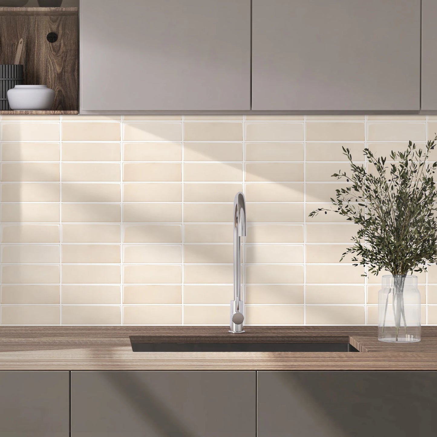 Peel & Stick 3D Wall Tiles (4-Pack)