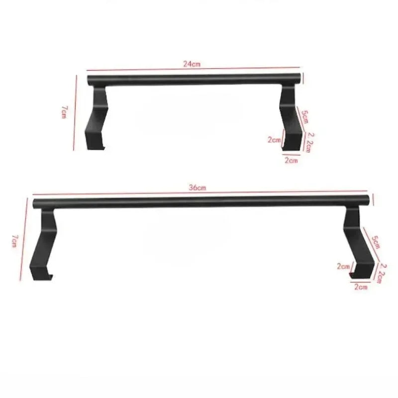 Over-the-Door Stainless Steel Towel Holder