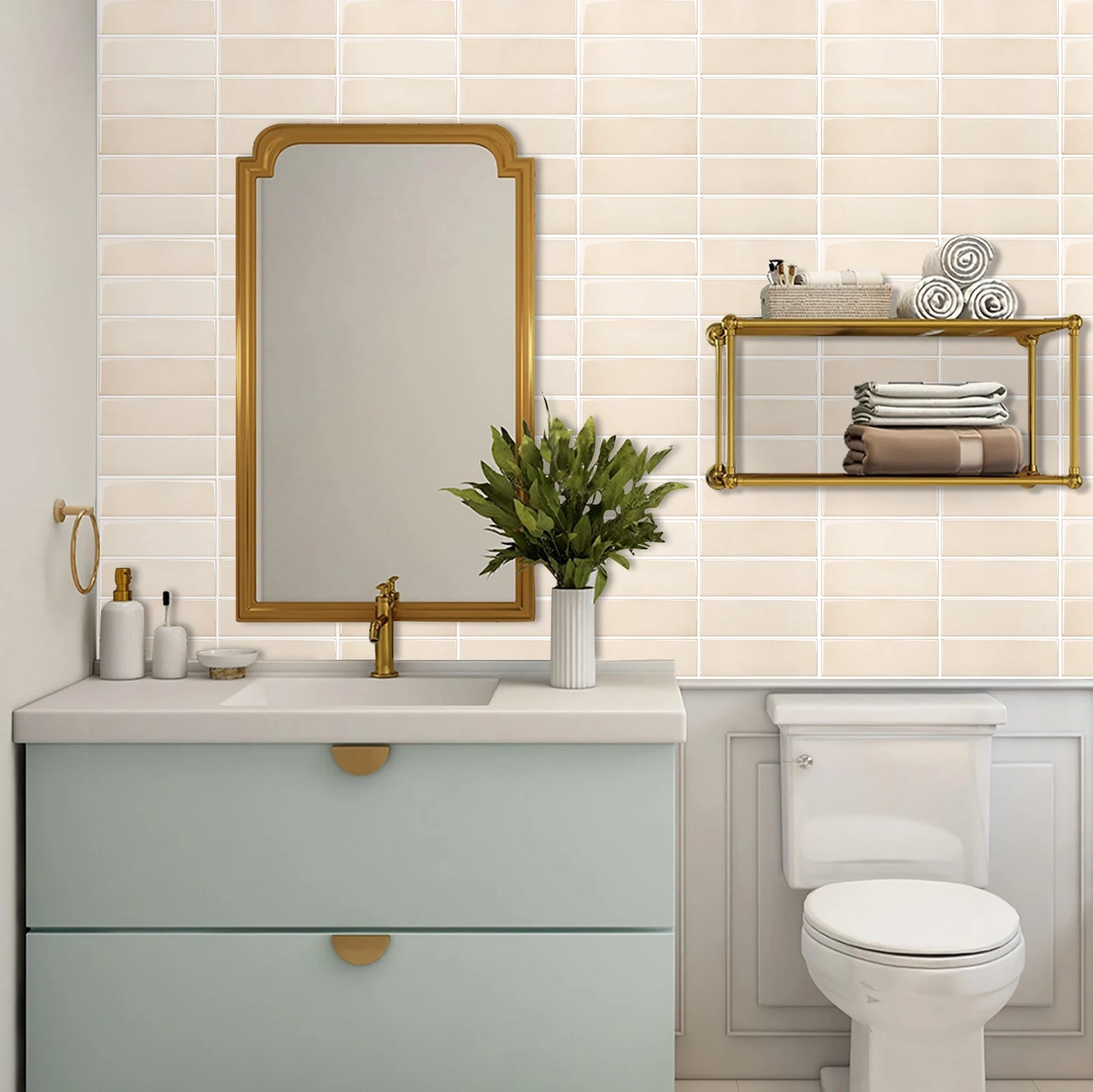 Peel & Stick 3D Wall Tiles (4-Pack)