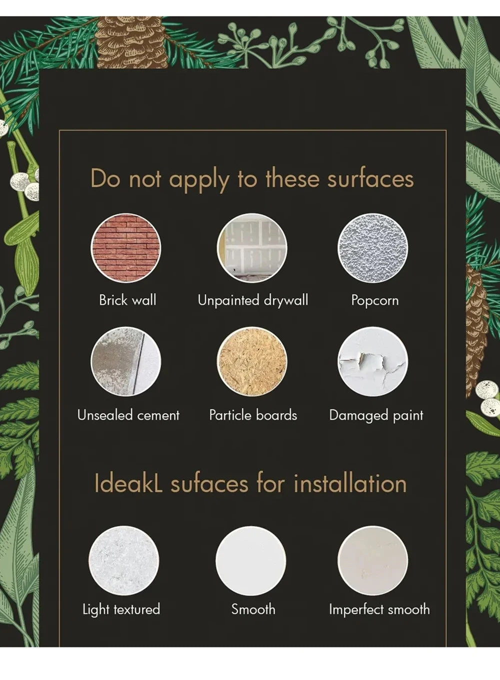 Patterned Peel & Stick Tile Decals (Set of 10)