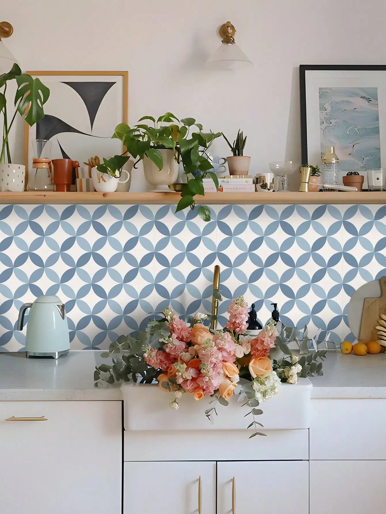 Geometric Pattern Floor Decals (12 Pack)