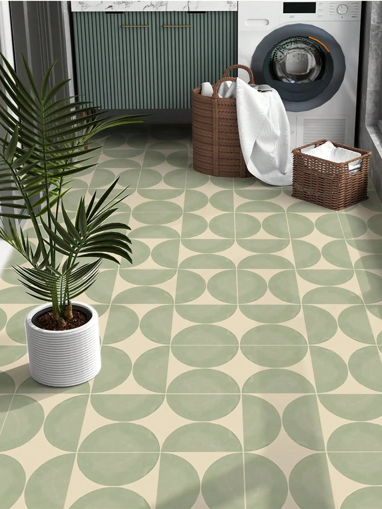Geometric Pattern Floor Decals (12 Pack)