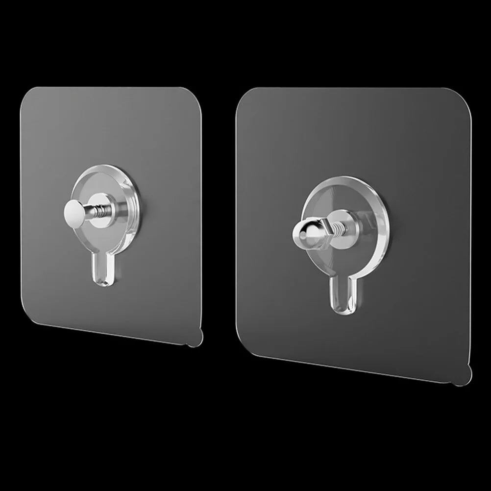 Clear Adhesive Hooks for Damage-Free Hanging