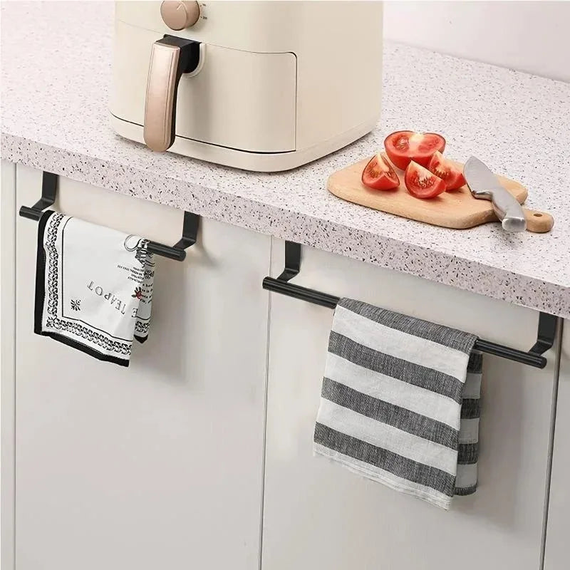 Over-the-Door Stainless Steel Towel Holder