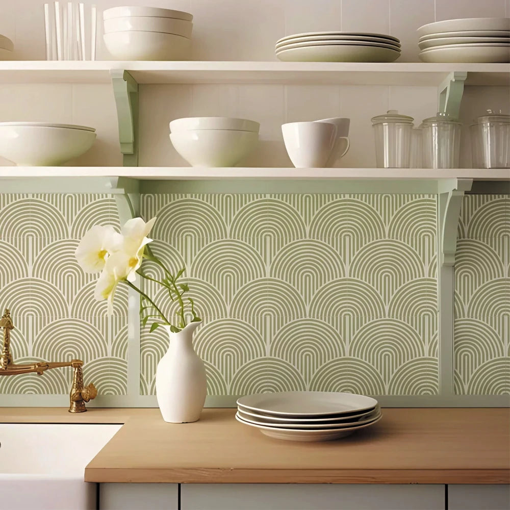 Abstract Peel-and-Stick Tile Decals (10-Pack)