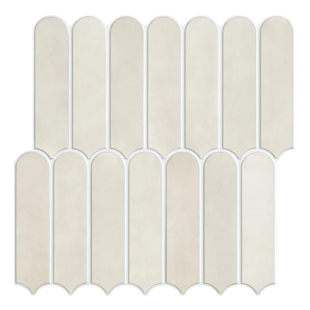 3D Fish Scale Peel-and-Stick Tile Accents (Matte Finish)