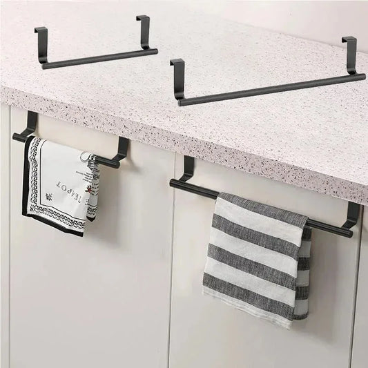 Over-the-Door Stainless Steel Towel Holder