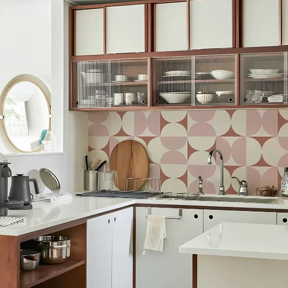Peel & Stick Geometric Tile Decals (10-Pack)