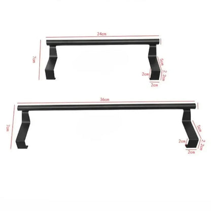 Over-the-Door Stainless Steel Towel Holder