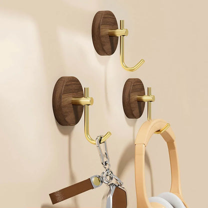 Walnut Wood Adhesive Hook