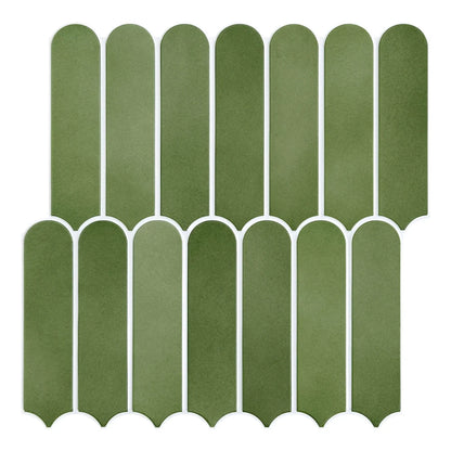 3D Fish Scale Peel-and-Stick Tile Accents (Matte Finish)
