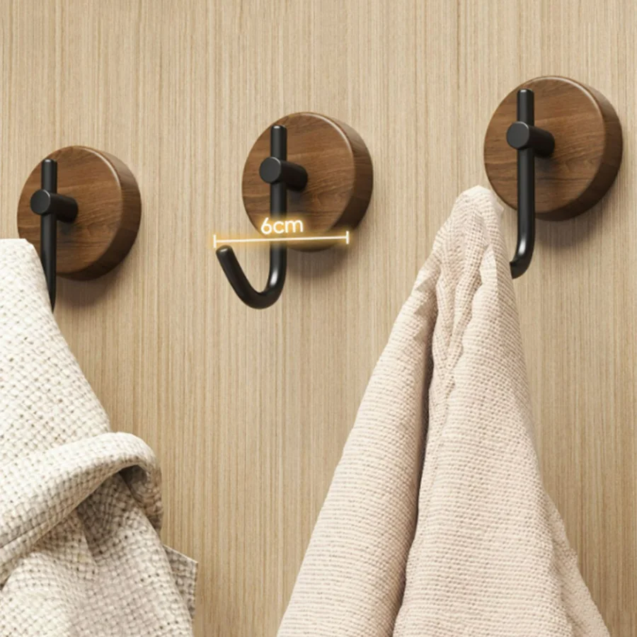 Walnut Wood Adhesive Hook