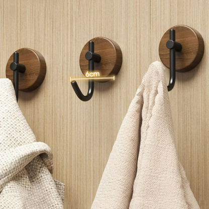 Walnut Wood Adhesive Hook