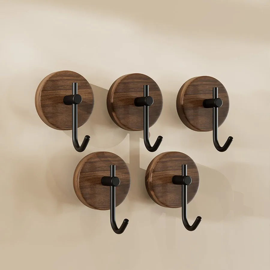 Walnut Wood Adhesive Hook