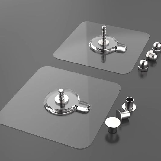 Clear Adhesive Hooks for Damage-Free Hanging