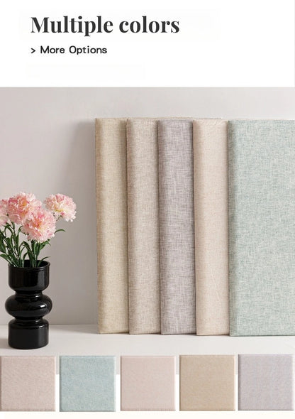 Soft Linen Wall Panels | Peel & Stick Comfort