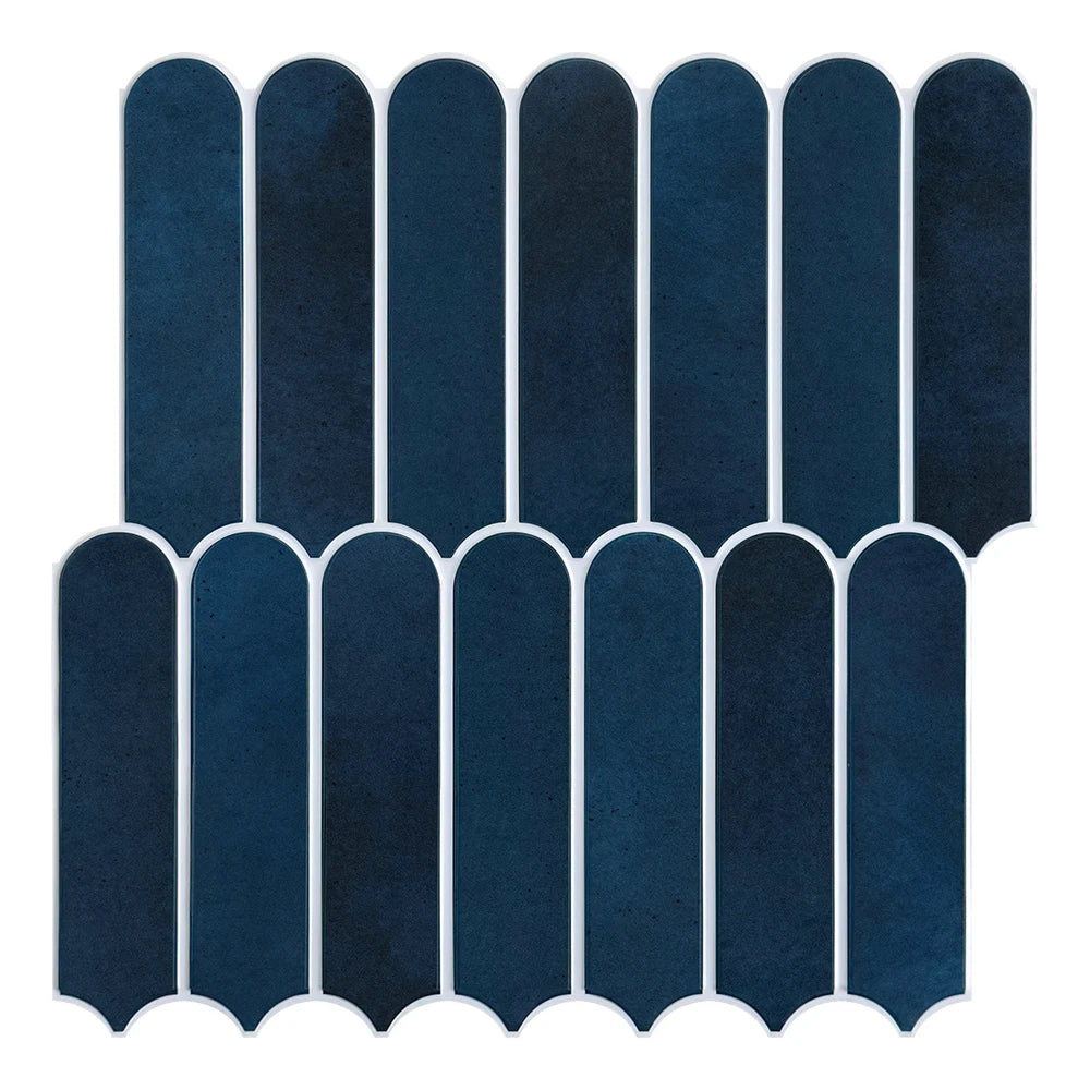 3D Fish Scale Peel-and-Stick Tile Accents (Matte Finish)