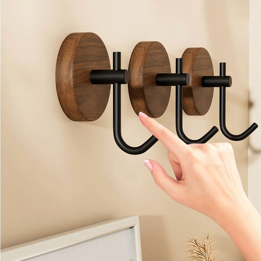 Walnut Wood Adhesive Hook