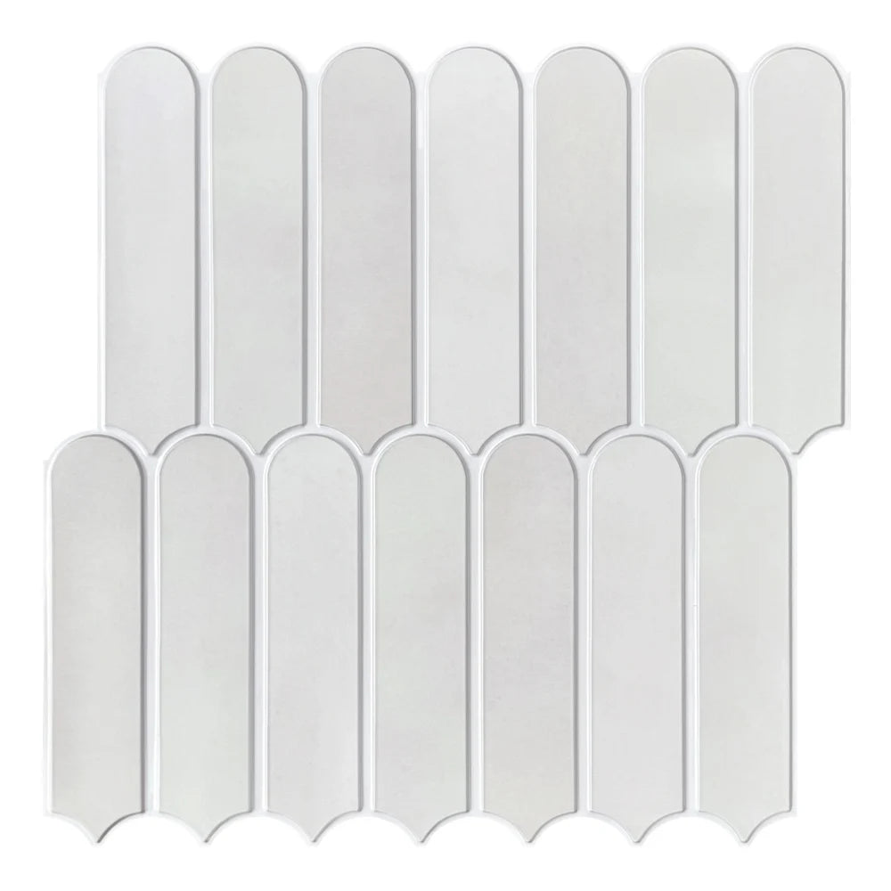 3D Fish Scale Peel-and-Stick Tile Accents (Matte Finish)