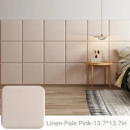 Soft Linen Wall Panels | Peel & Stick Comfort