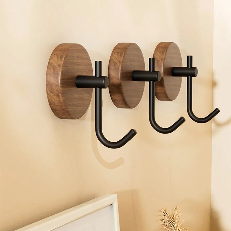 Walnut Wood Adhesive Hook