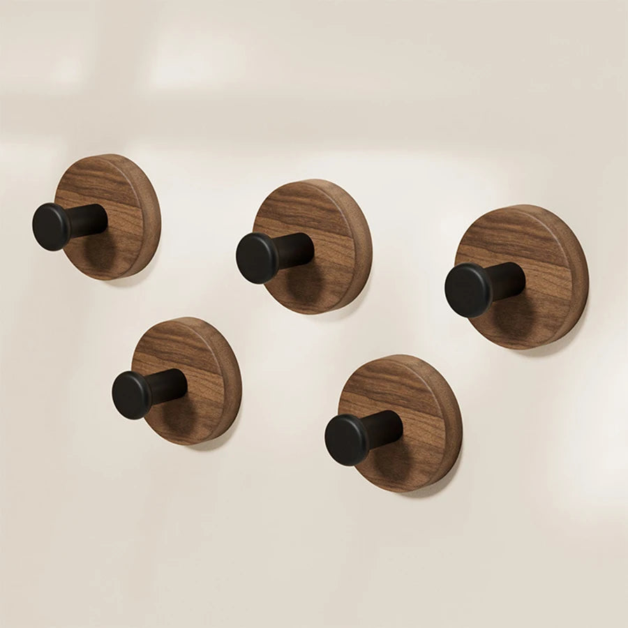 Walnut Wood Adhesive Hook