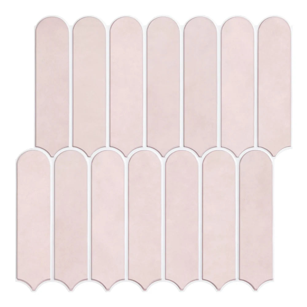 3D Fish Scale Peel-and-Stick Tile Accents (Matte Finish)