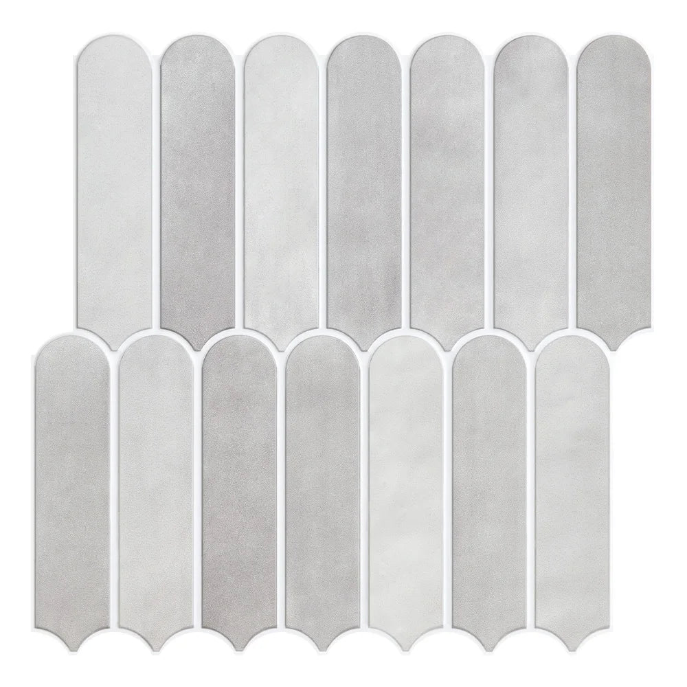 Fish Scale Peel-and-Stick Wall Tiles (30cm x 30cm)