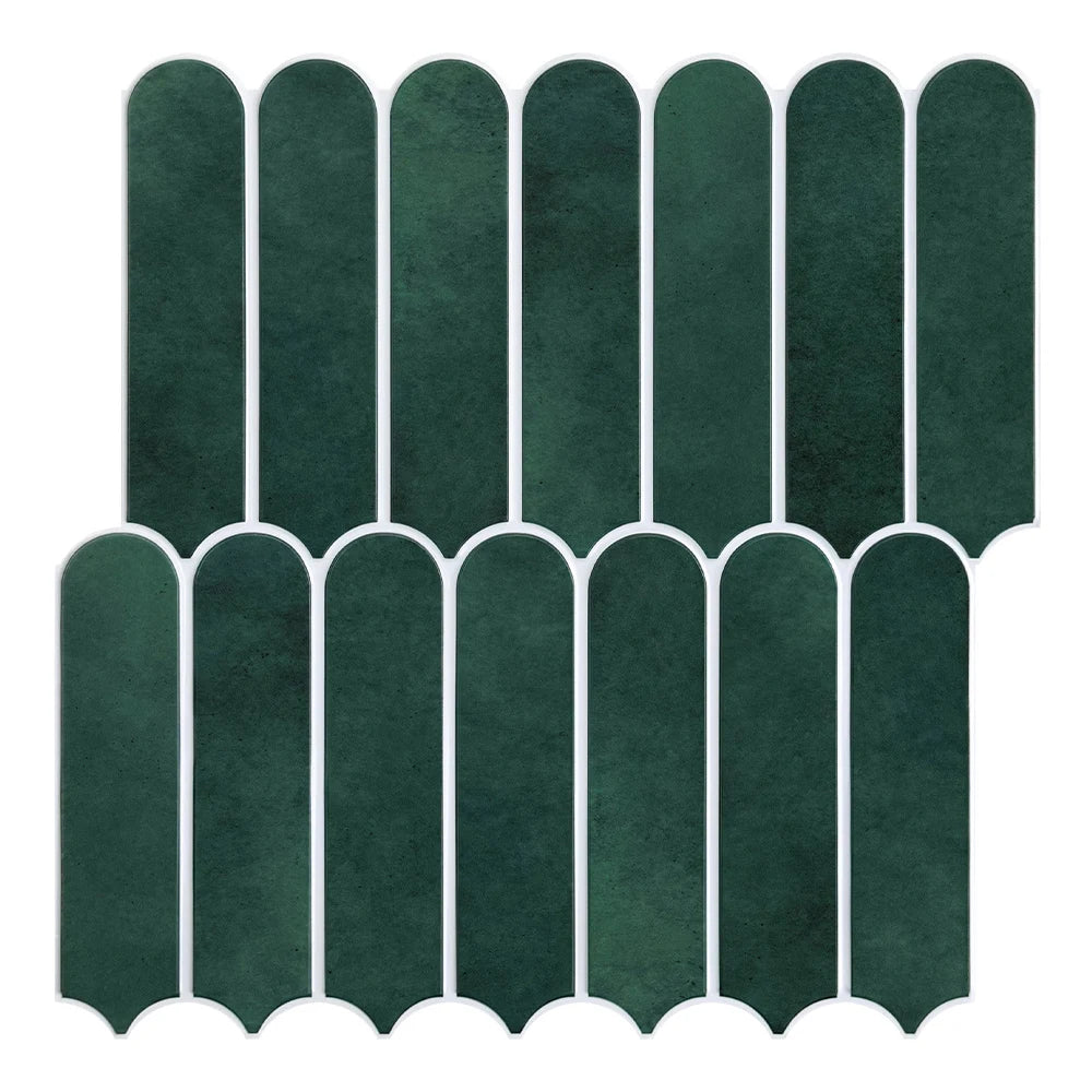 3D Fish Scale Peel-and-Stick Tile Accents (Matte Finish)