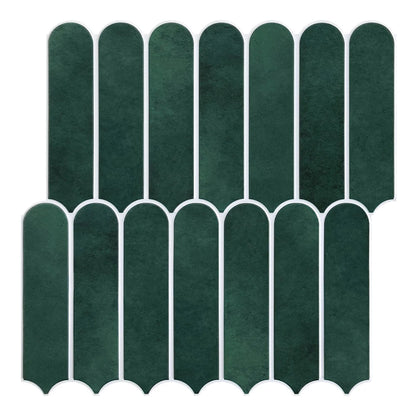 3D Fish Scale Peel-and-Stick Tile Accents (Matte Finish)
