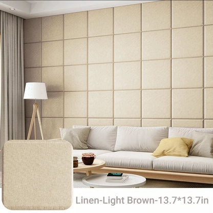 Soft Linen Wall Panels | Peel & Stick Comfort