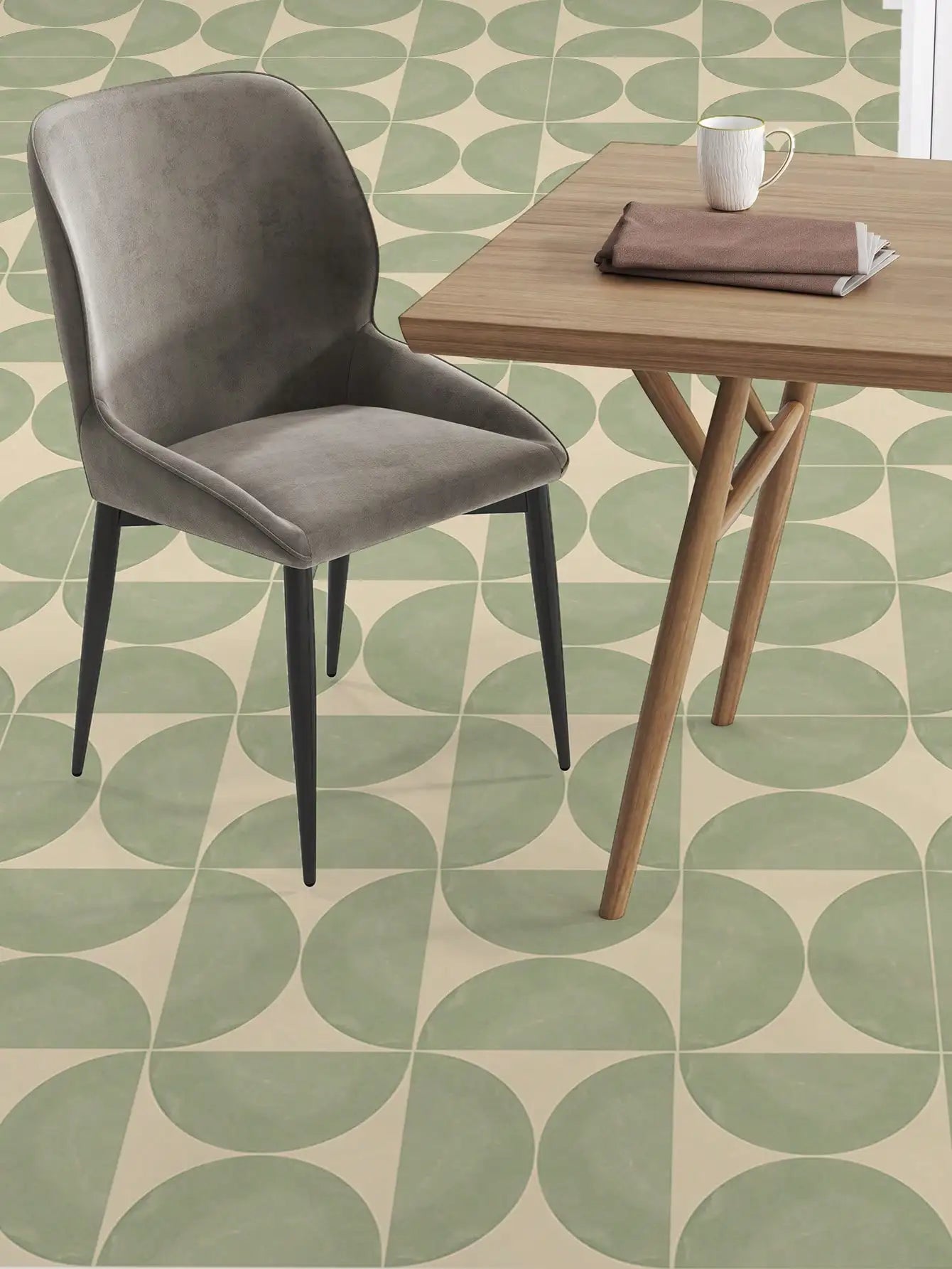 Geometric Pattern Floor Decals (12 Pack)