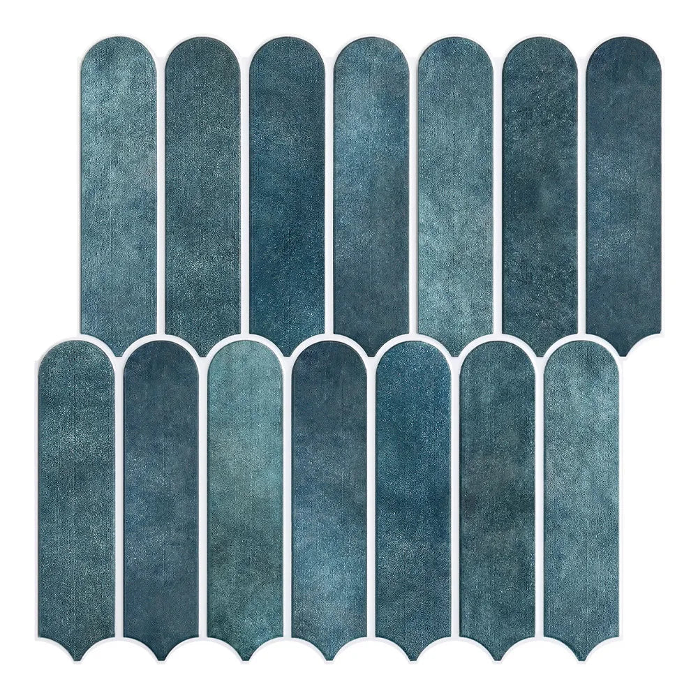 3D Fish Scale Peel-and-Stick Tile Accents (Matte Finish)