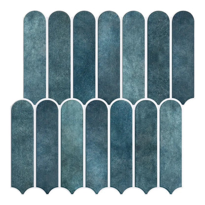 3D Fish Scale Peel-and-Stick Tile Accents (Matte Finish)
